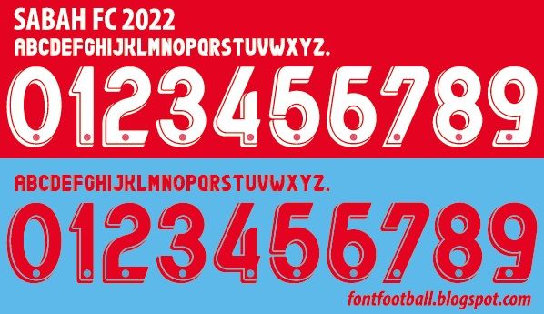 Font Vector Sabah FC 2022 kit