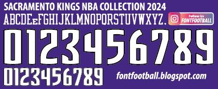 Font Vector Sacramento Kings NBA Collection 2024 kit