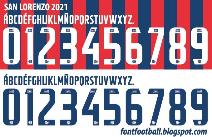 Font Vector San Lorenzo 2021 kit