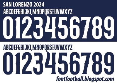 Font Vector San Lorenzo 2024 kit