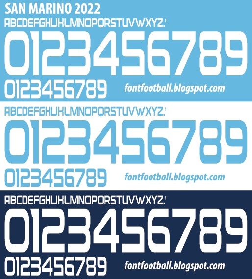 Font Vector San Marino 2022 kit