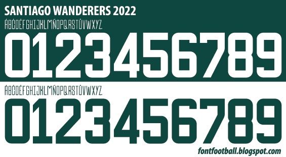 Font Vector Santiago Wanderers 2022 kit