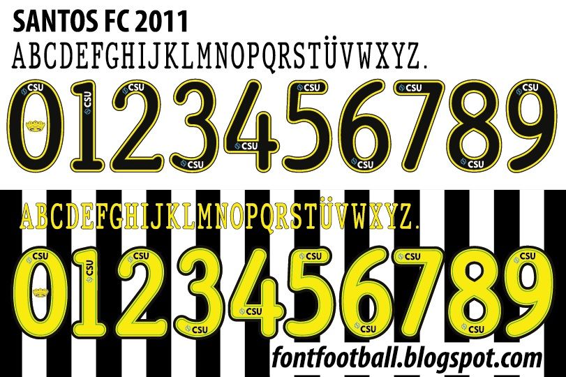 Font Vector Santos FC 2011 kit