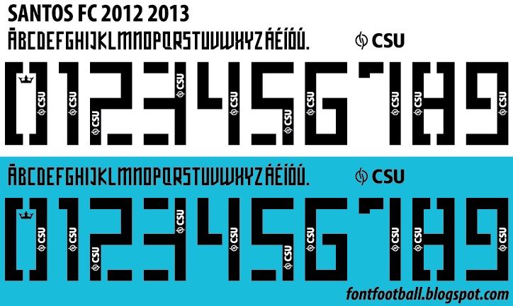 Font Vector Santos FC 2012 2013 kit
