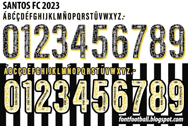 Font Vector Santos FC 2023 kit