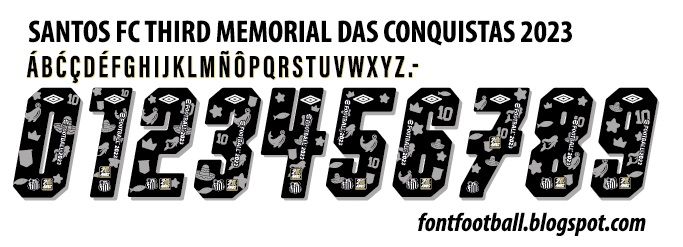 Font Vector Santos FC 3rd Third Memorial Das Conquistas 2023 kit