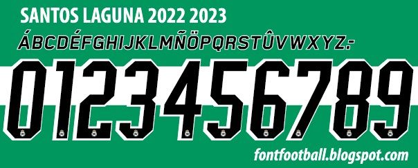 Font Vector Santos Laguna 2022 2023 kit