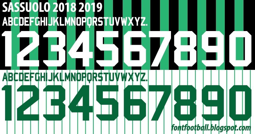 Font Vector Sassuolo 2018 2019 kit