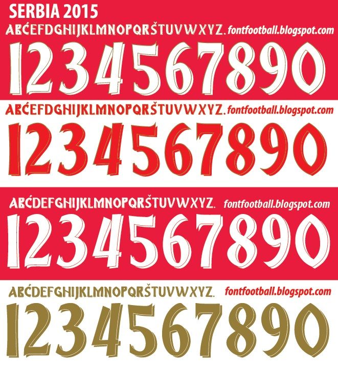Font Vector Serbia 2015 kit