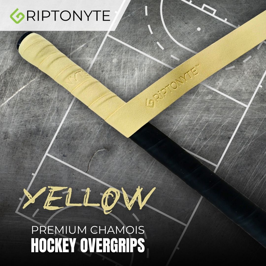 Premium Chamois Hockey Overgrip - YELLOW