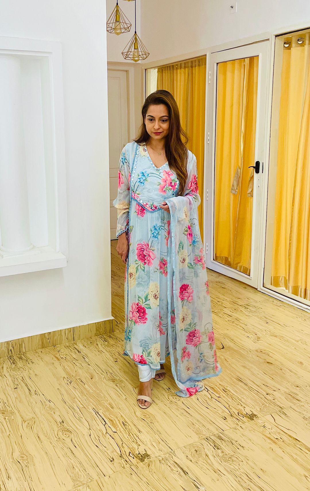Georgette Floral Set