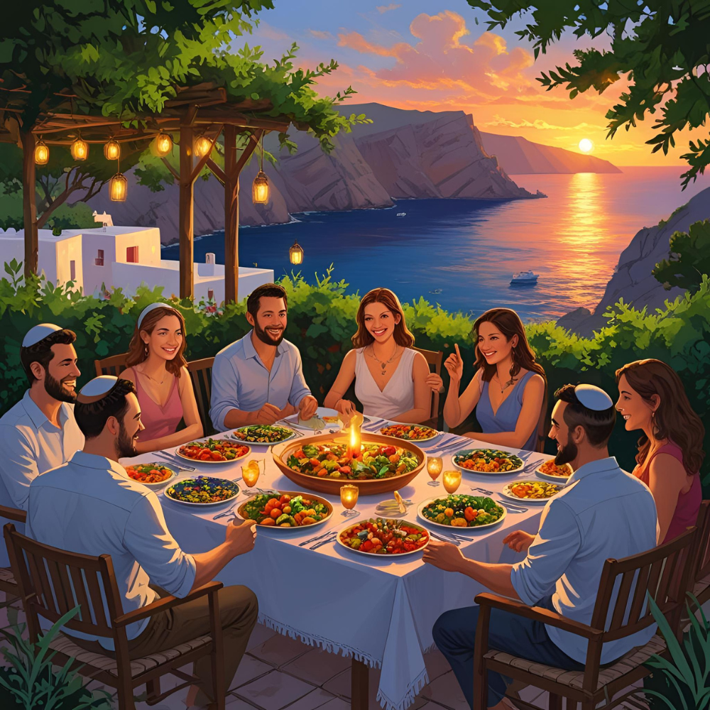 Vegetarian Sunset Dinner Menu