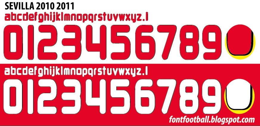 Font Vector Sevilla 2010 2011 kit