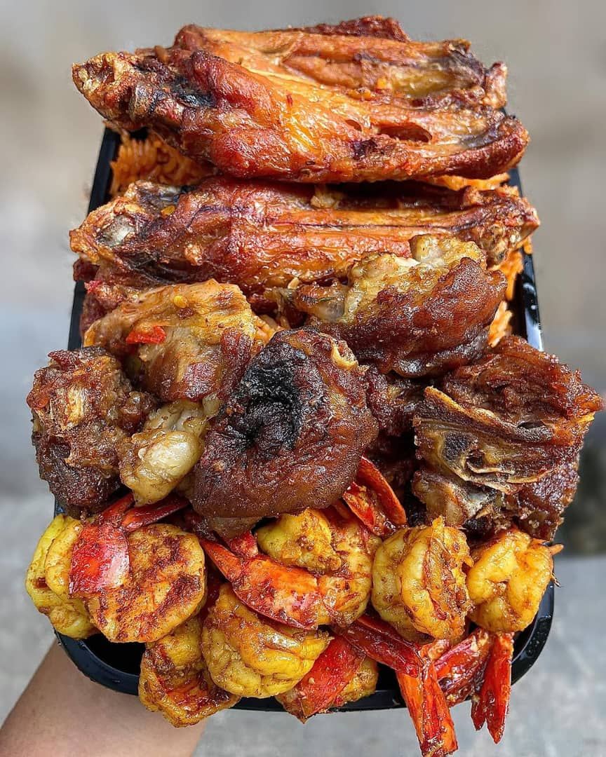 Smoky Jollof Rice Combo