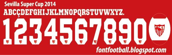 Font Vector Sevilla Super Cup 2014 Kit