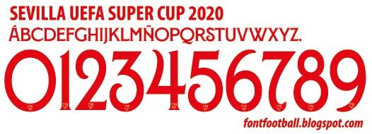 Font Vector Sevilla Super Cup 2020 kit