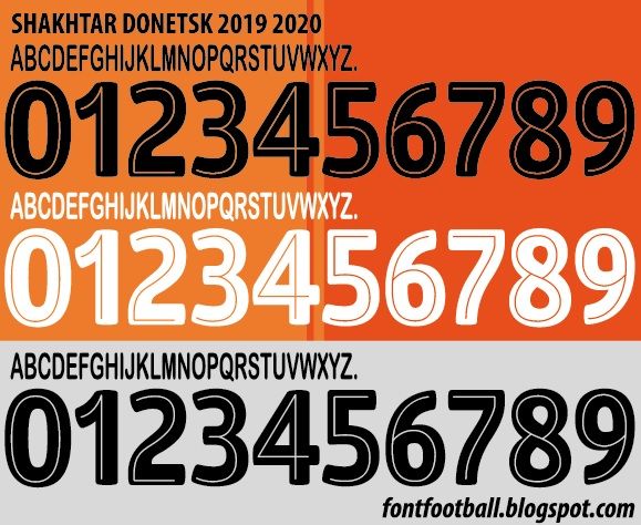 Font Vector Shakhtar Donetsk 2019 2020 kit