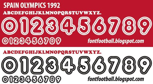 Font Vector Spain Olympics 1992 kit