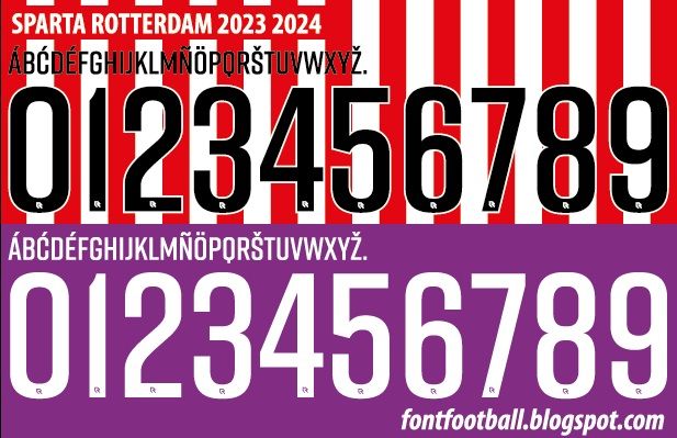 Font Vector Sparta Rotterdam 2023 2024 kit