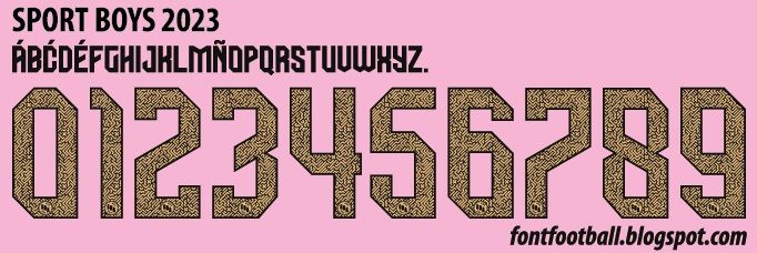 Font Vector Sport Boys 2023 kit