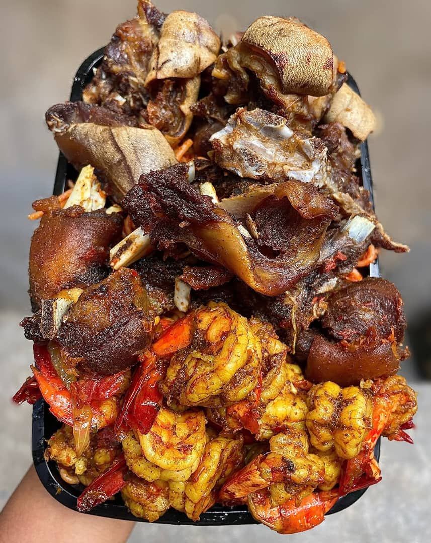 Smoky Jollof Rice And Ram Combo