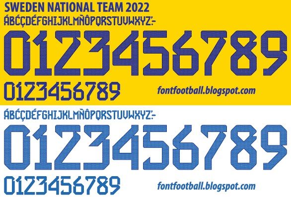 Font Vector Sweden National Team 2022 kit