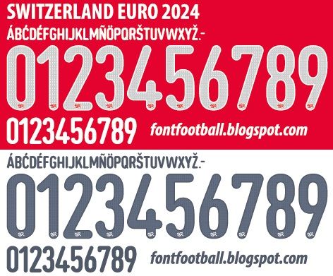 Font Vector Switzerland Euro 2024 kit