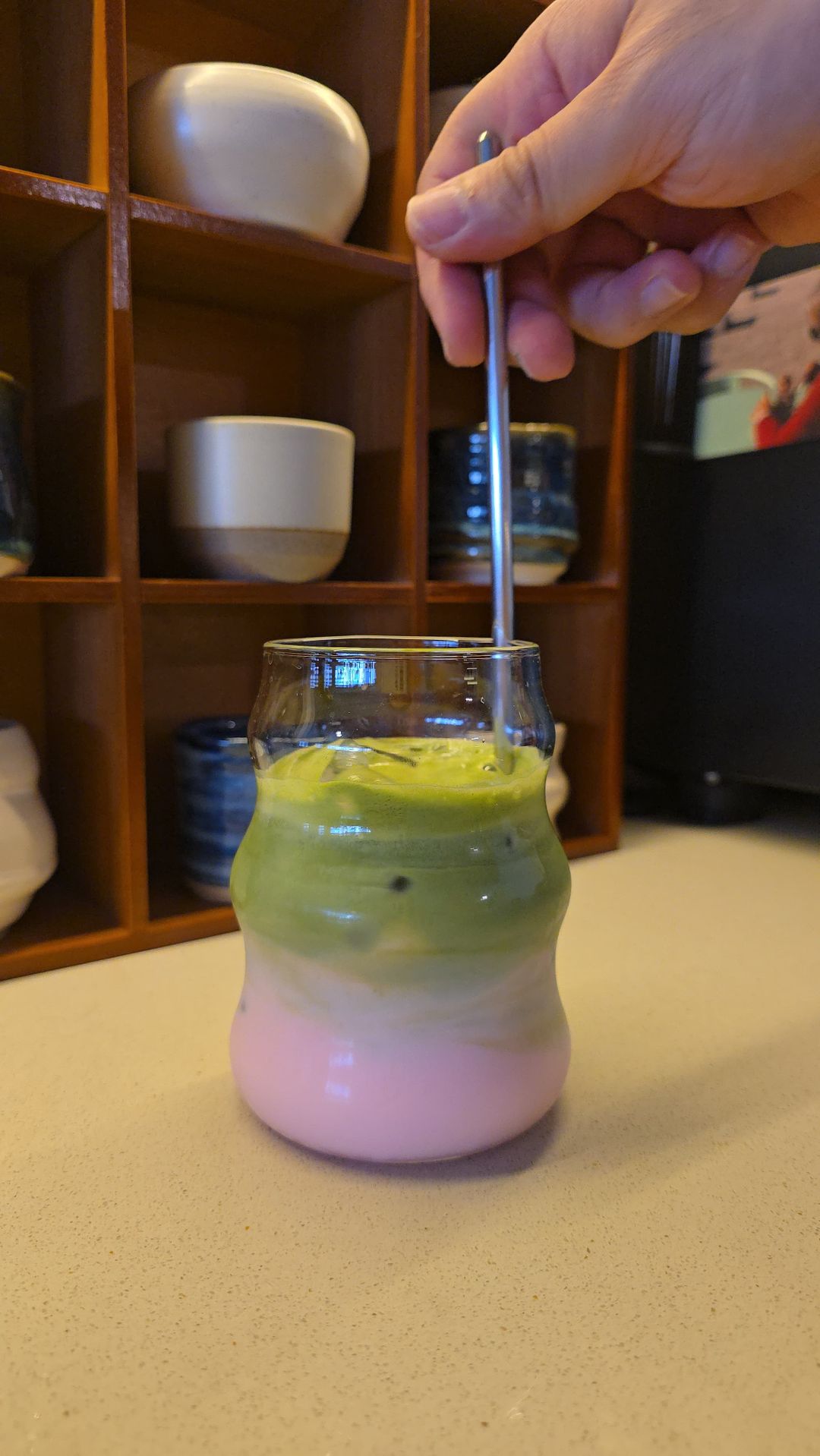 Iced Bandung Matcha