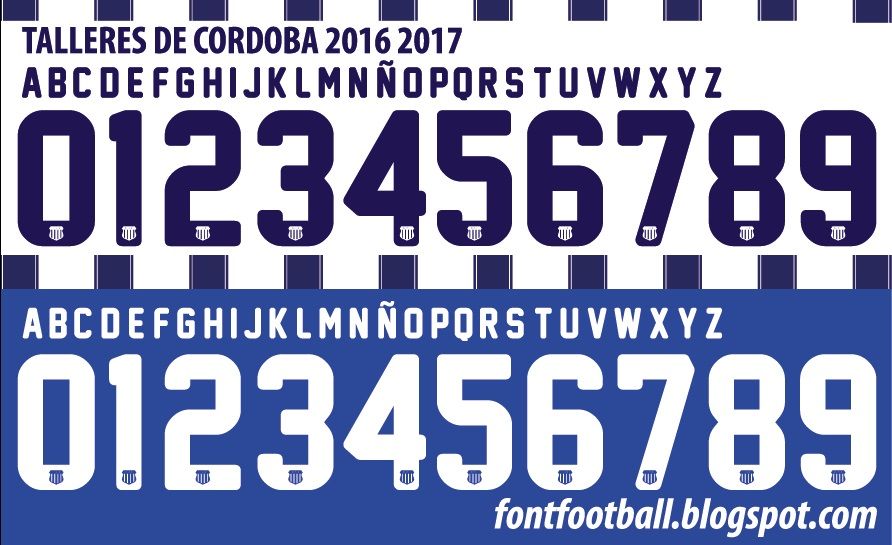 Font Vector Talleres de Cordoba 2016 2017 kit