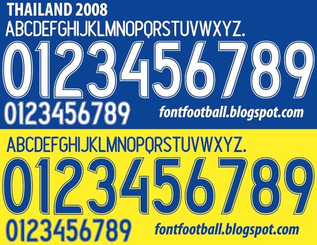 Font Vector Thailand 2008 kit