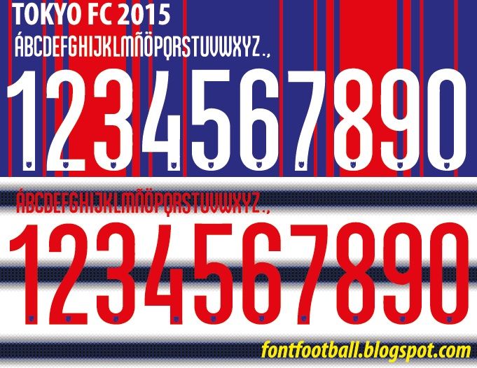 Font Vector Tokyo FC 2015 kit