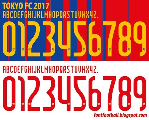 Font Vector Tokyo FC 2017 kit
