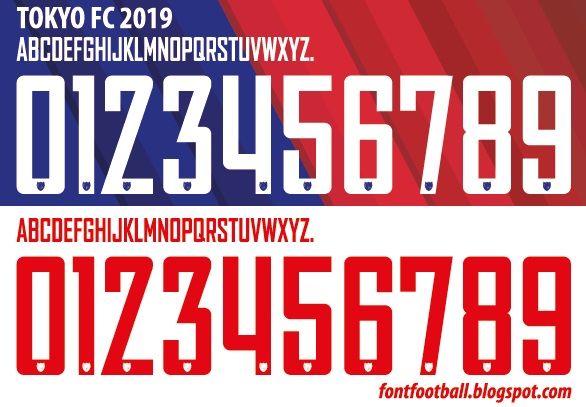 Font Vector Tokyo FC 2019 kit