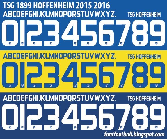 Font Vector TSG Hoffenheim 2015 2016 kit