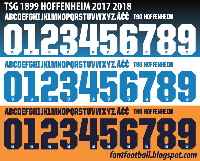 Font Vector TSG Hoffenheim 2017 2018 kit