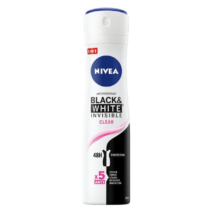 NIVEA SPRAY INVICIBLE BLACK AND WHITE FEMALE 200MLx12