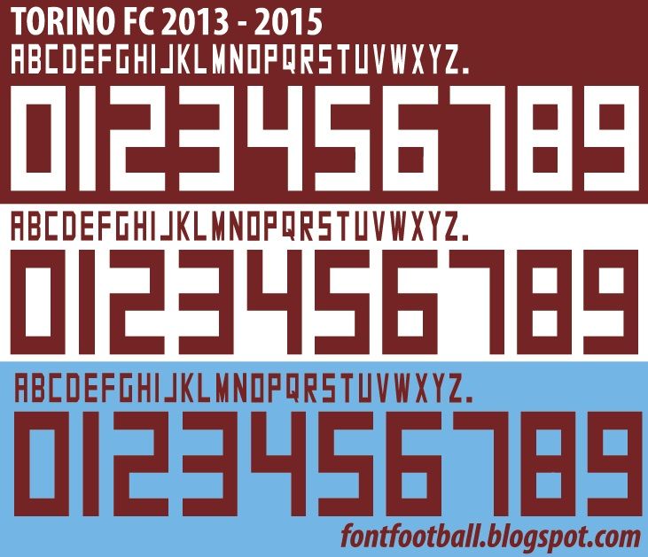 Font Vector Torino 2013 2014 2015 kit