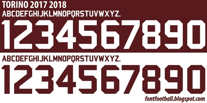 Font Vector Torino 2017 2018 kit