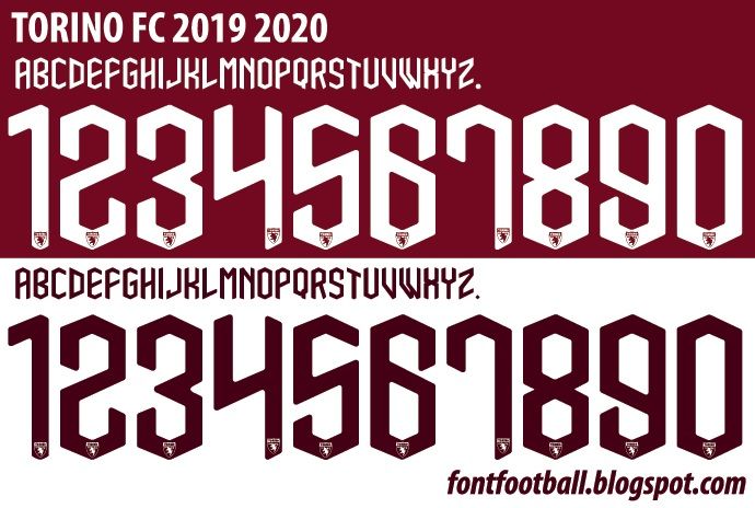 Font Vector Torino 2019 2020 kit