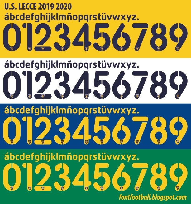 Font Vector U.S. Lecce 2019 2020 kit