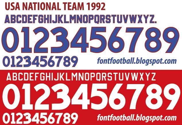 Font Vector USA 1992 kit