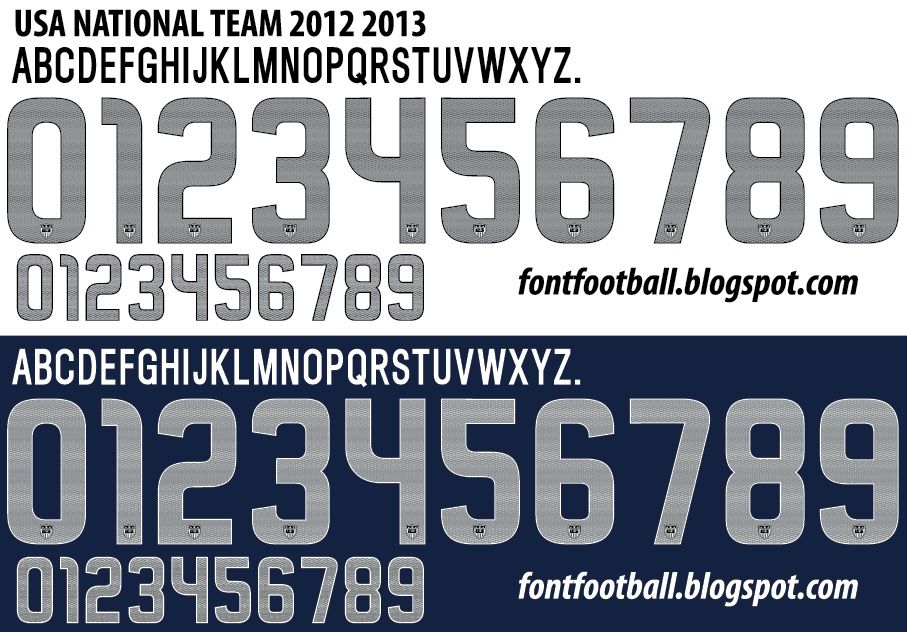 Font Vector USA 2012 2013 kit