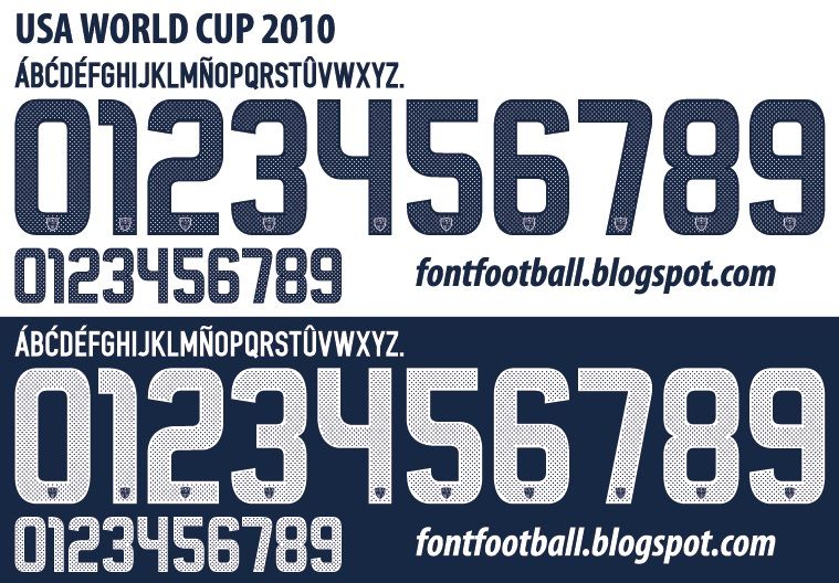 Font Vector USA World Cup 2010 kit
