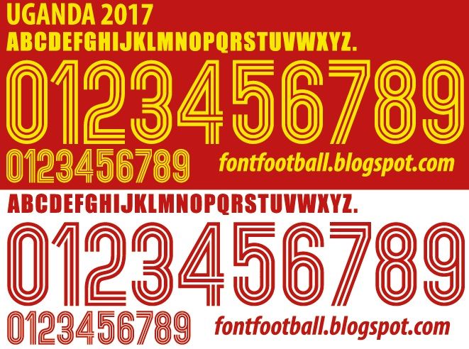 Font Vector Uganda 2017 kit