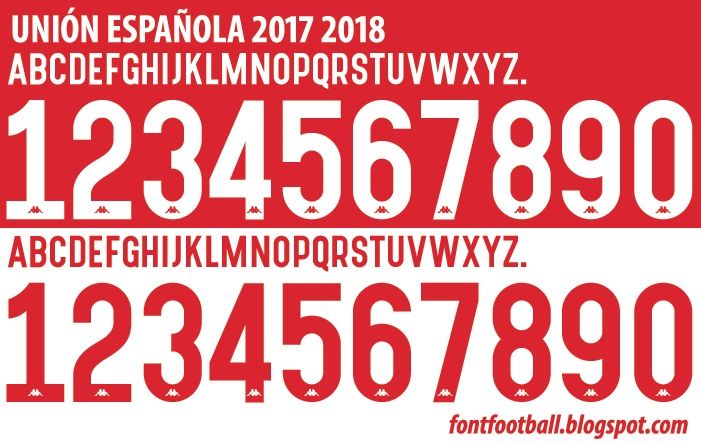 Font Vector Unión Española 2017 kit