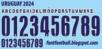 Font Vector Uruguay 2024 kit