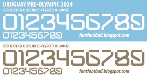 Font Vector Uruguay Pre-Olympic 2024 kit