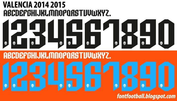Font Vector Valencia CF 2014 2015 kit