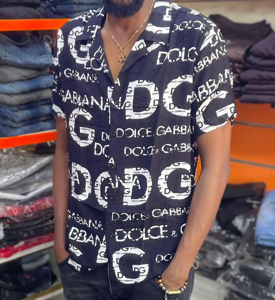 Chemise à manches courtes imprimée DOLCE & GABBANA 