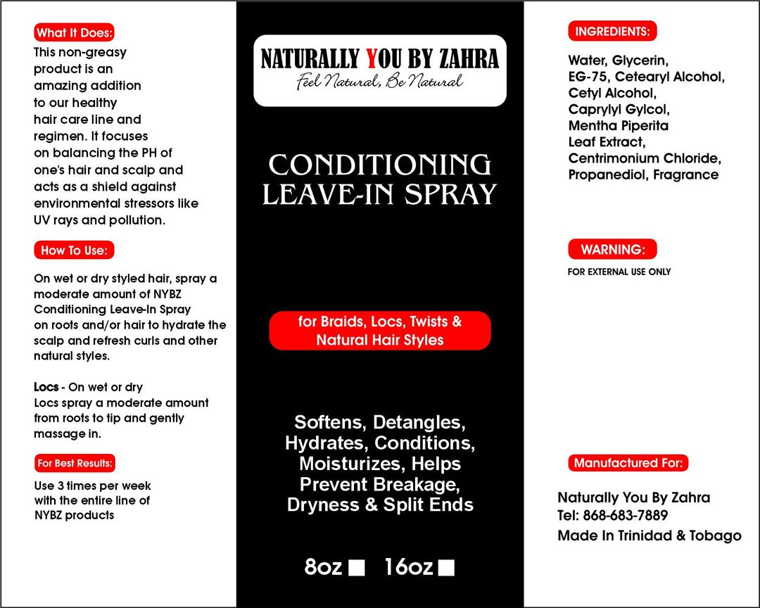 NYBZ Conditioning Leave-In Spray 8oz 
